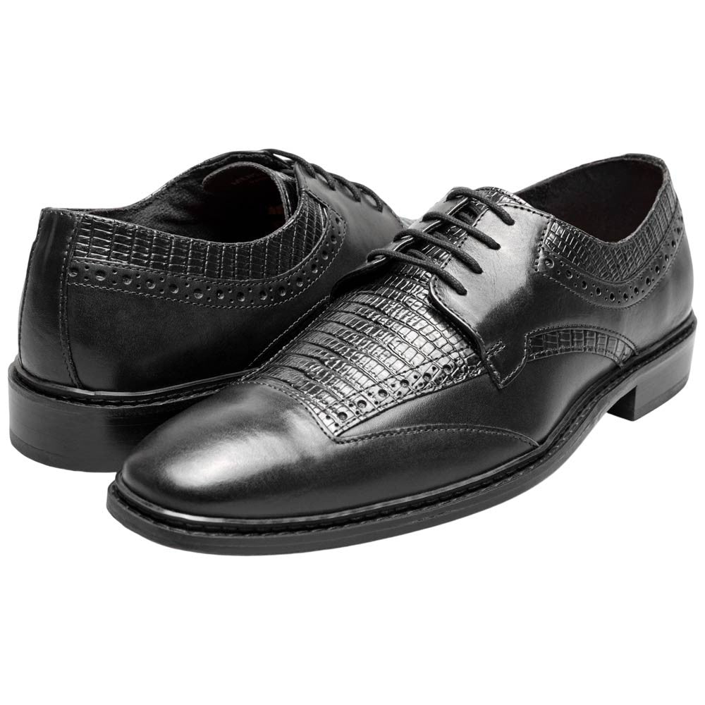 Stacy Adams Gambetta Modified Cap Toe Oxford - Black
