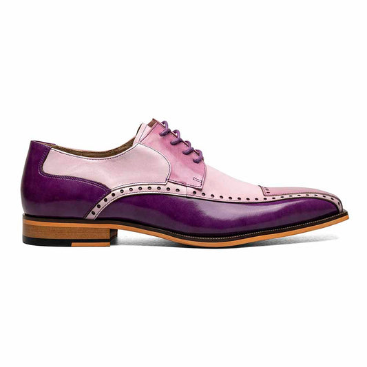 Stacy Adams Purple Multi PLAZA Modified Cap Toe Oxford
