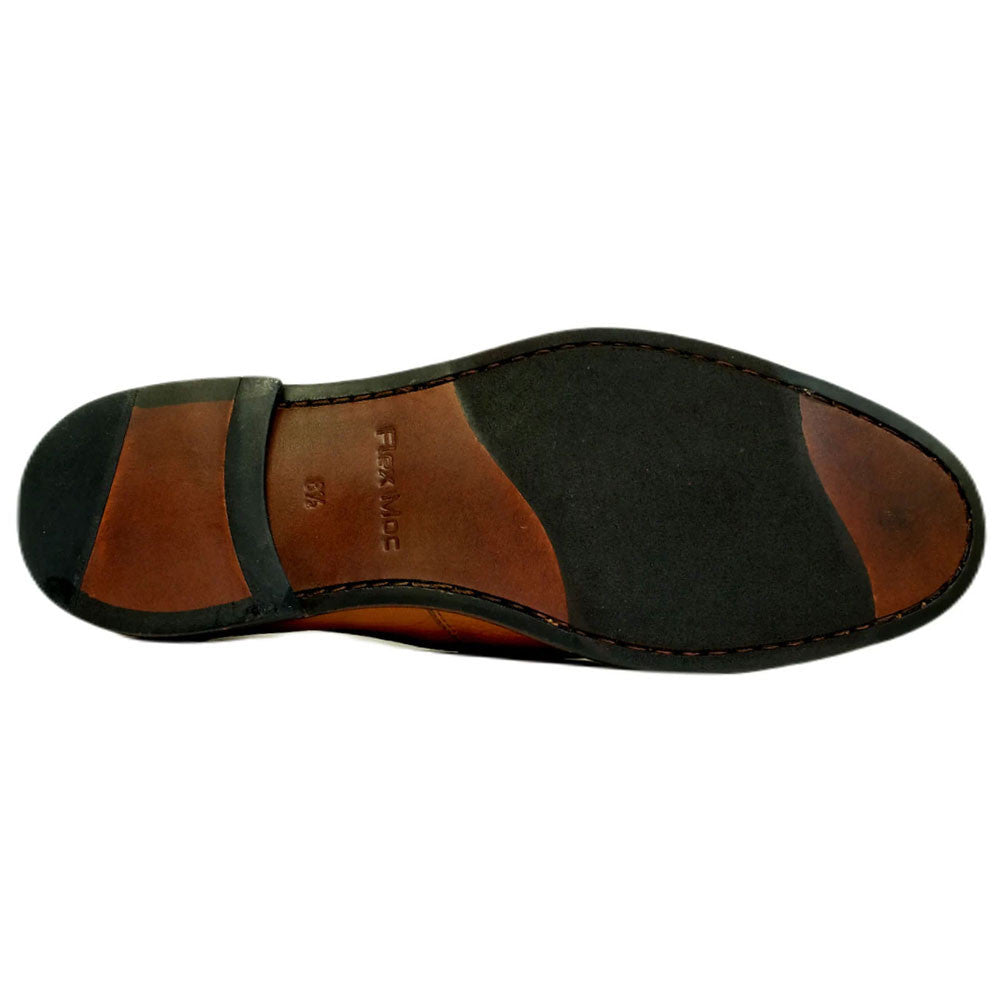 Alan Payne Naples Men's Brown Calfskin Moc Toe Dress Loafer