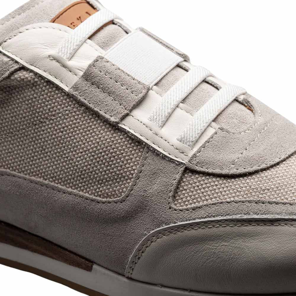 Mezlan Shoes Men’s Bone Suede & Linen Riumar Hybrid Sneaker