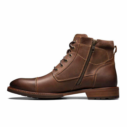 Florsheim Lodge Brown CH Cap Toe Lace Boots