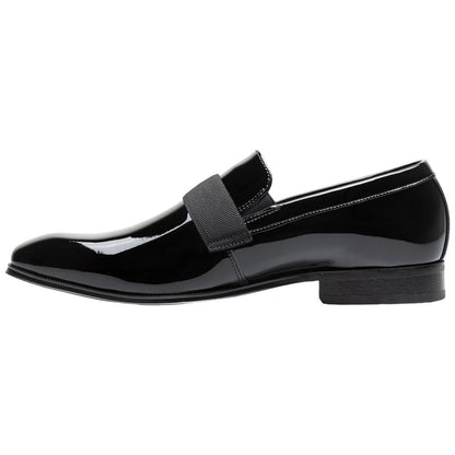 Florsheim Men's Hi Shine Black Patent Leather Strap Loafer Tux