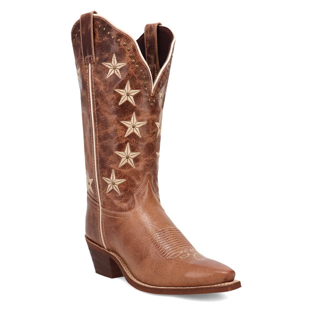Laredo Serenade Brown Leather Snip Toe Western Cowgirl Boots (USA Women Size)