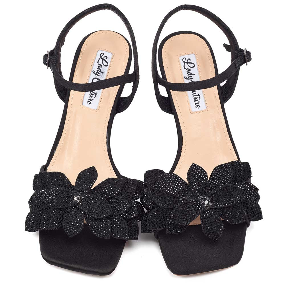 Lady Couture Lori Sandal 2” Heel in Black