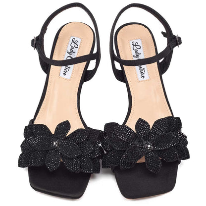 Lady Couture Lori Sandal 2” Heel in Black