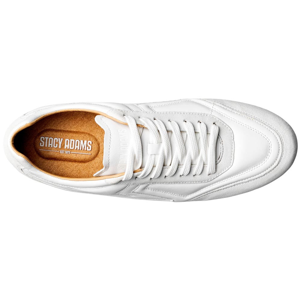 Stacy Adams Action 150 Sporty Lace-Up Sneaker - White