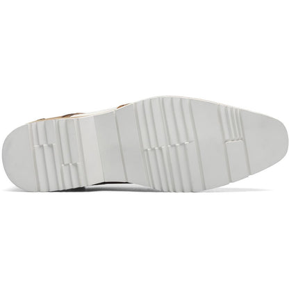 Stacy Adams Beaumont Wingtip Oxford in Nature and White