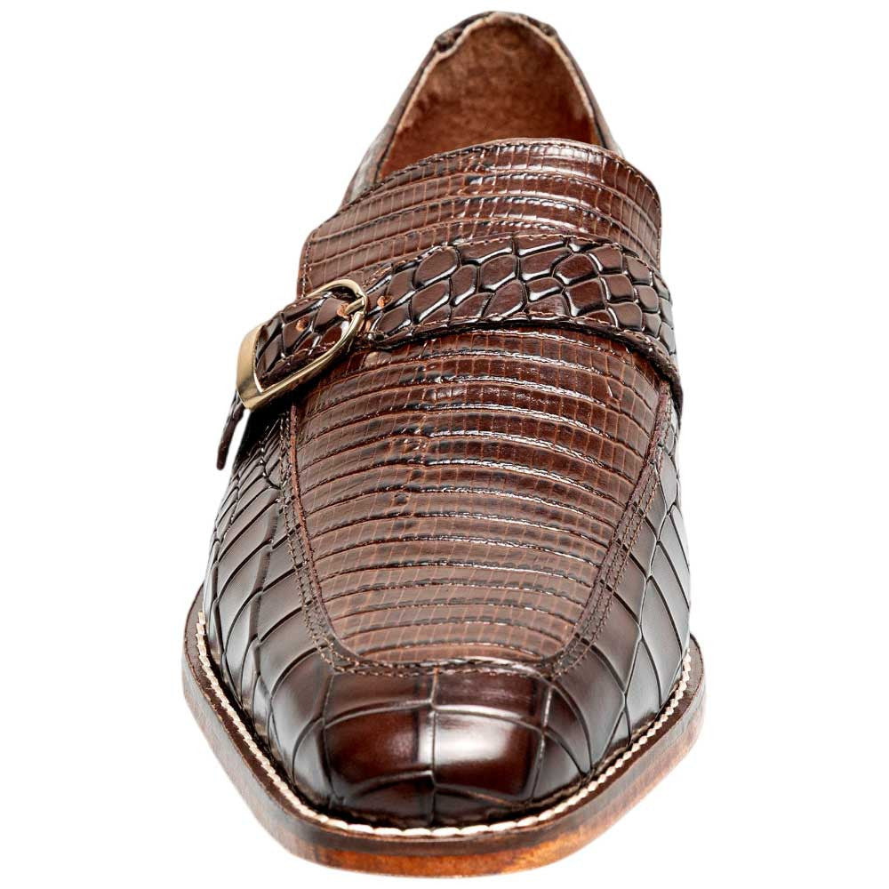 Stacy Adams Rubiano Moc Toe Buckle Strap Slip-On - Brown