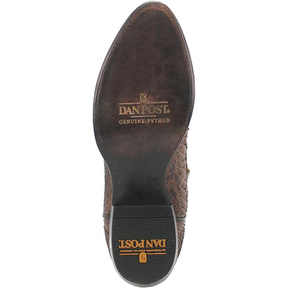 Dan Post Bay Apache Manning 13” Round Toe Genuine Python Leather Cowboy Boot