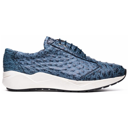 Varenna Men's Genuine Full-Quill Qstrich Skin Luxury Sneaker | Marco Di Milano