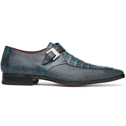 Toluca Genuine Crocodile and Lizard Skin Monk Strap | Marco Di Milano Exotic