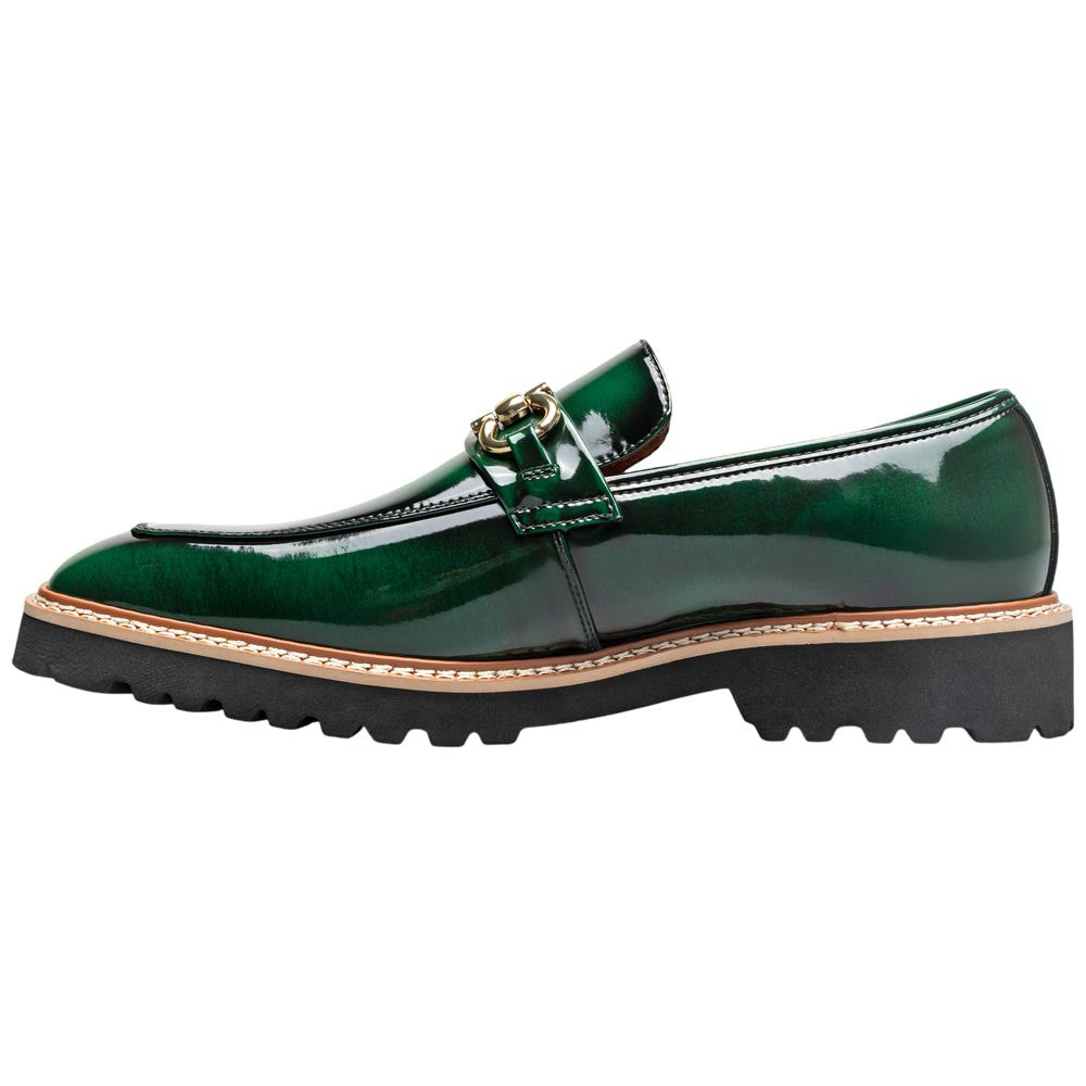 Stacy Adams Carabello Moc Toe Bit Slip-On - Green