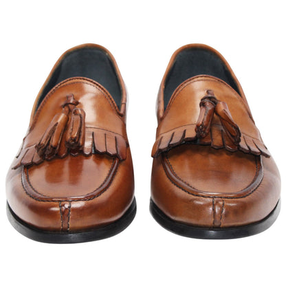 Duca Adam Cognac Men's Italian Leather Dress Shoes