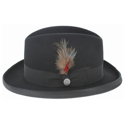 Stetson Homburg Royal Deluxe Fur Felt Formal Hat