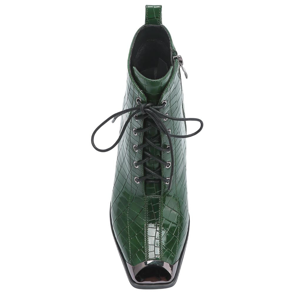 Lady Couture Fantastic Green Style Forward Ankle Boots