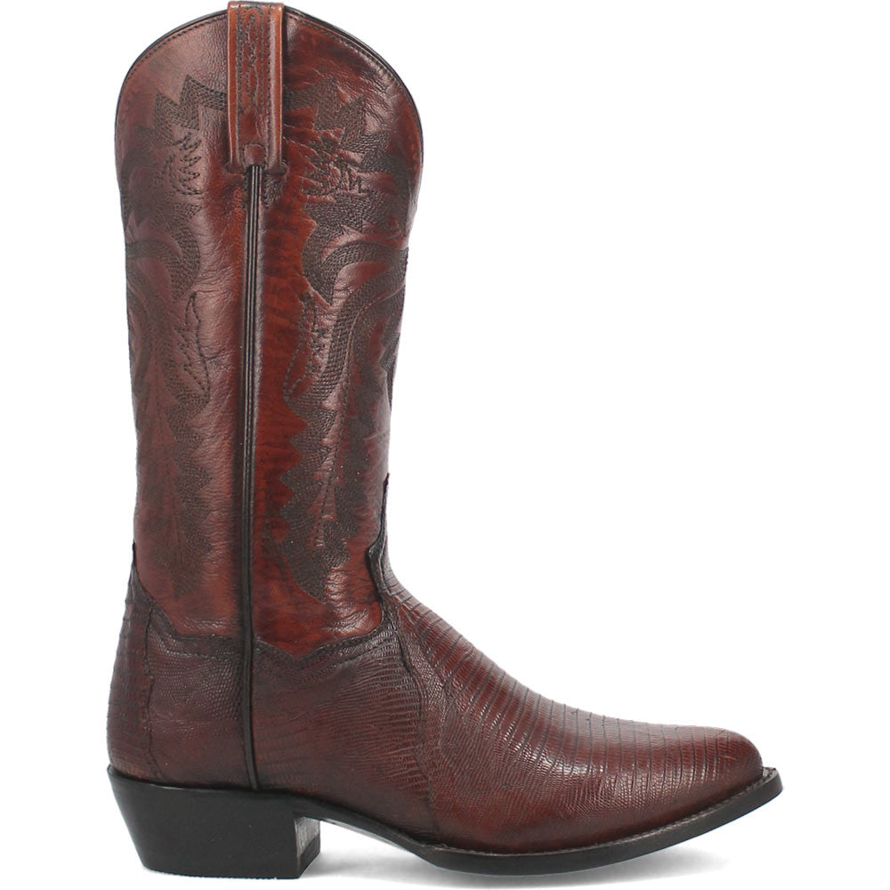 Dan Post Men’s Winston Tan Exotic Lizard Leather 13” Round Toe Cowboy Boot