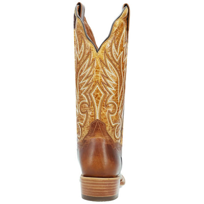 Dan Post Amber Trail Leather Honey Cutter Toe Western Cowgirl Boots