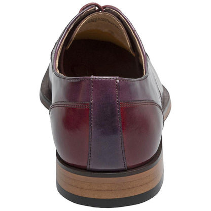 Palmento Modified Cap Toe Oxford | Stacy Adams Dress Shoes in Burgundy Multi for Men