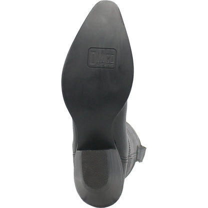 Dingo Out of West Suede Black Snip Toe Western Boots for Women