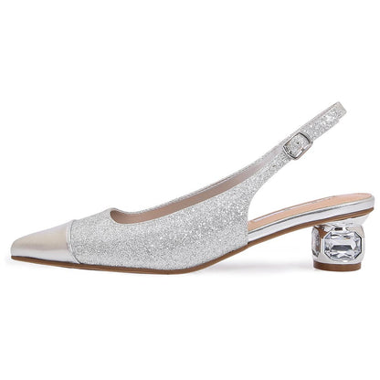 Lady Couture Saphire Pump 1.5” In Silver