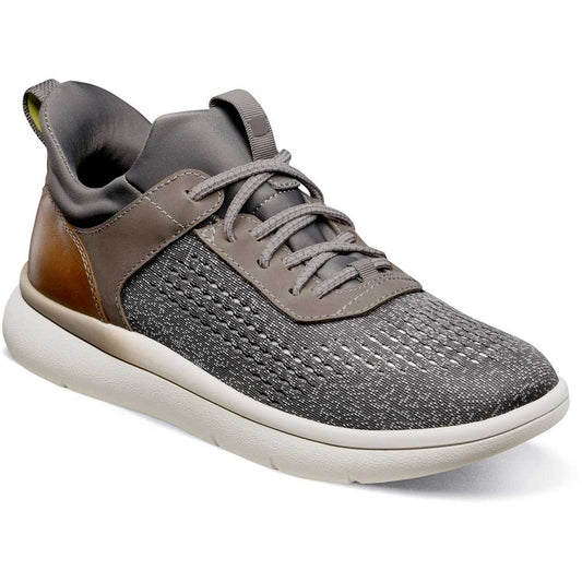 Florsheim Fleet Gray Knit Elastic Lace Men's Sneaker