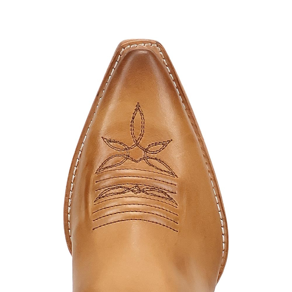 Dan Post Grace Women's Tan Leather Western Boot - 15" Shaft, Snip Toe