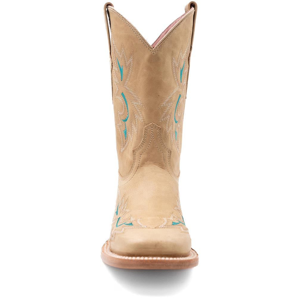 Ferrini Women’s Betsy Tan Square Toe Leather Cowboy Boots
