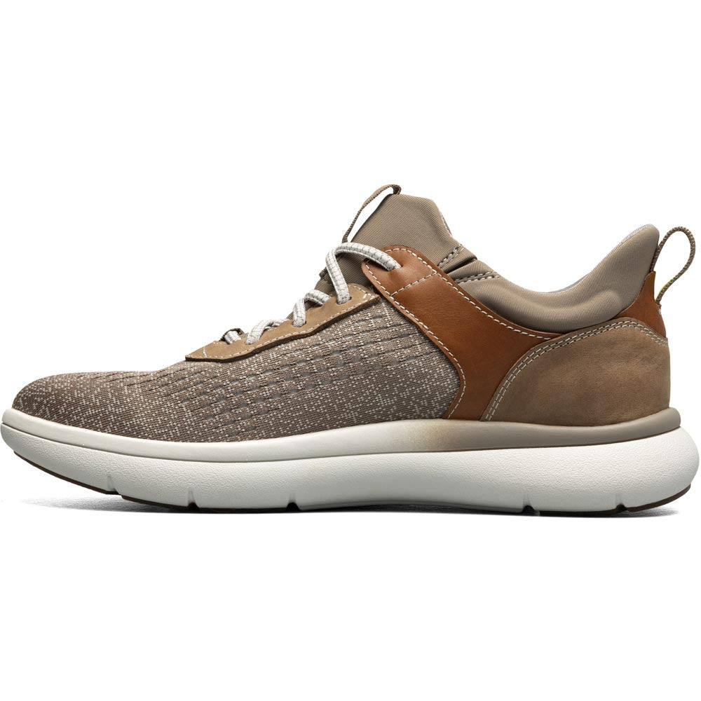 Florsheim Fleet Taupe Knit Elastic Lace Men's Sneaker