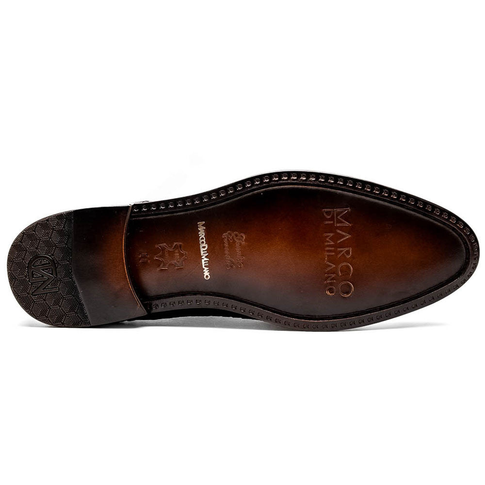 John Woven calfskin Genuine Caiman Crocodile Cap Toe Oxford | MARCO DI MILANO