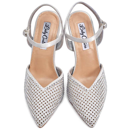 Lady Couture Tango Pump 4” Heel in Silver