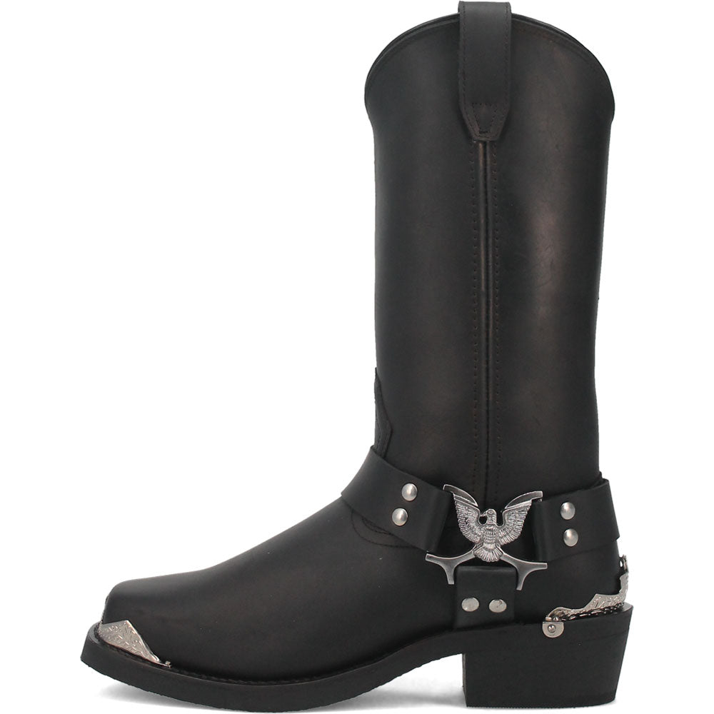 Dingo Chopper Black Leather Biker Boots