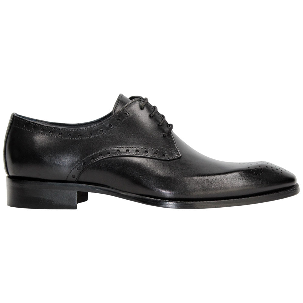 Duca Di Matiste Arpino Men's Oxford Black Calf-Skin Leather Shoes