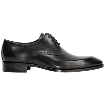 Duca Di Matiste Arpino Men's Oxford Black Calf-Skin Leather Shoes
