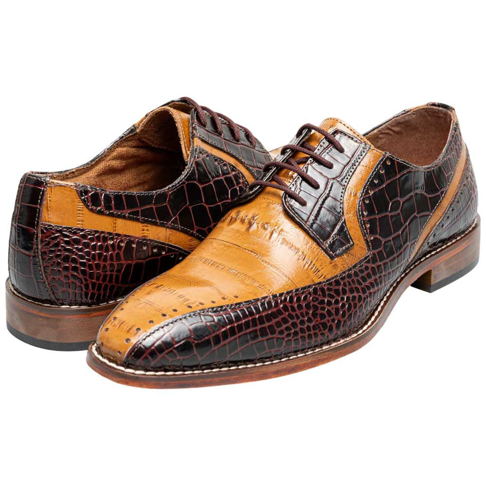 Stacy Adams Talamanco Bike Toe Oxford - Brown Multi