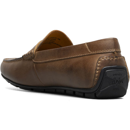 Florsheim Motor Brown Smooth Moc Toe Penny Driver Men's Shoes