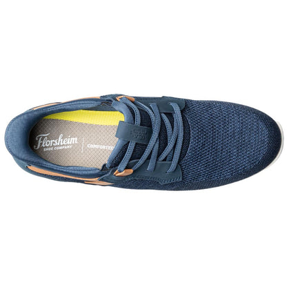 Florsheim Fleet Knit Navy Elastic Lace Slip-On Sneaker for Men