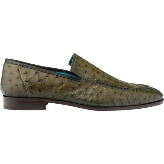 Mezlan Men’s Menor Olive Genuine Ostrich Slip-On