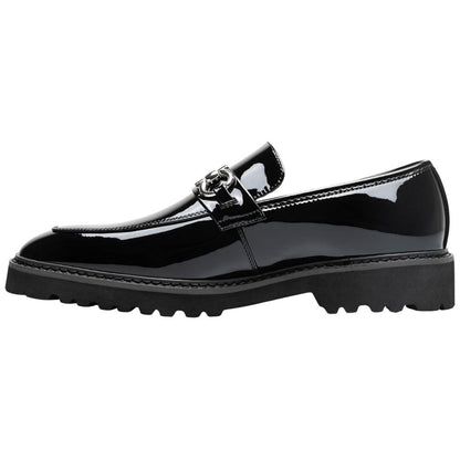 Stacy Adams Carabello Moc Toe Bit Slip-On - Black Patent