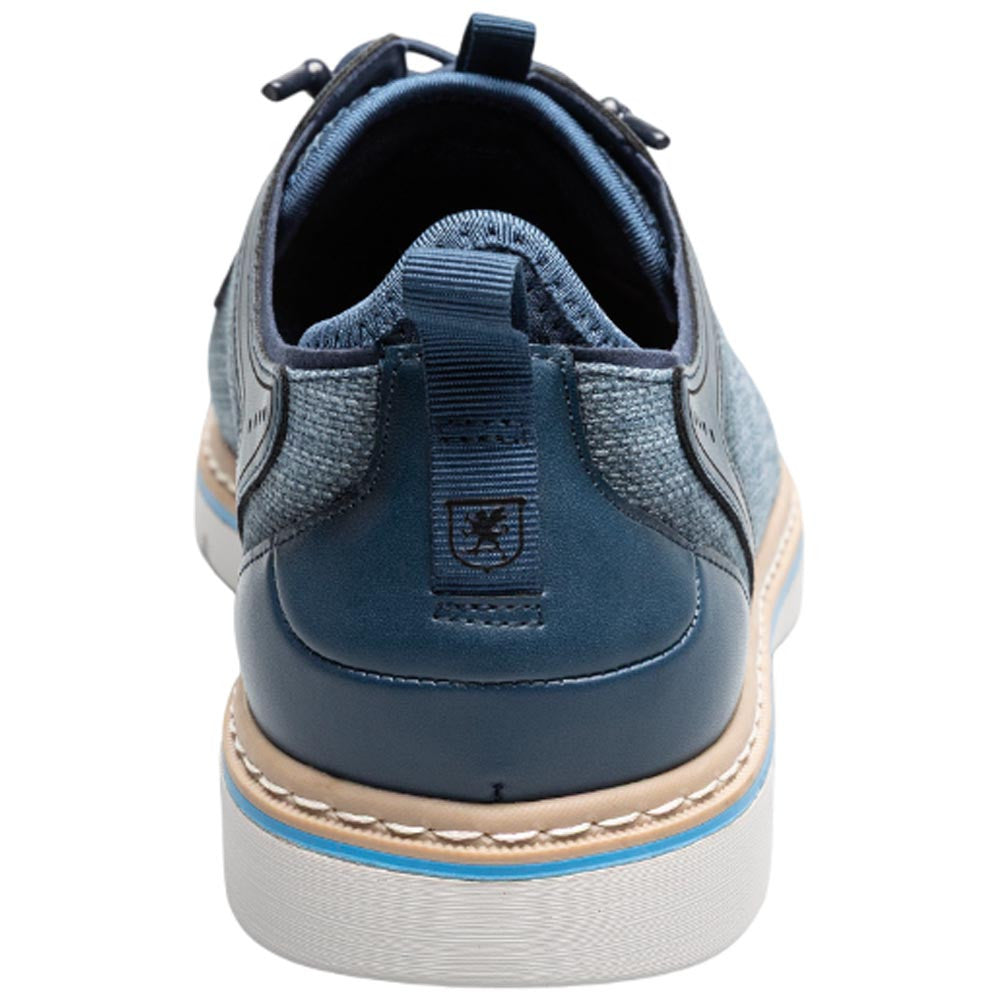 Stacy Adams Sebert Plain Toe Navy Elastic Lace Sneakers for Men