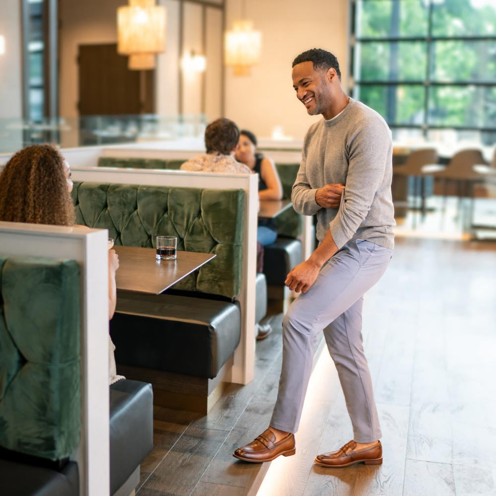Florsheim Rucci Moc Toe Cognac Penny Loafer for Men
