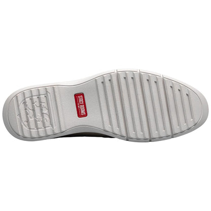 Stacy Adams Synchro Plain Toe Elastic Lace Cream Casual Hybrid Shoes for Men