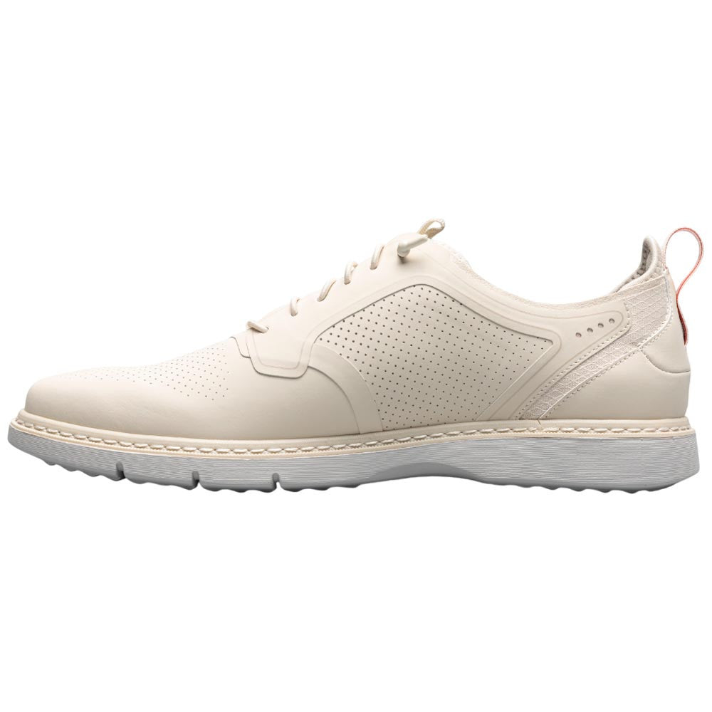 Stacy Adams Synchro Plain Toe Elastic Lace Cream Casual Hybrid Shoes for Men