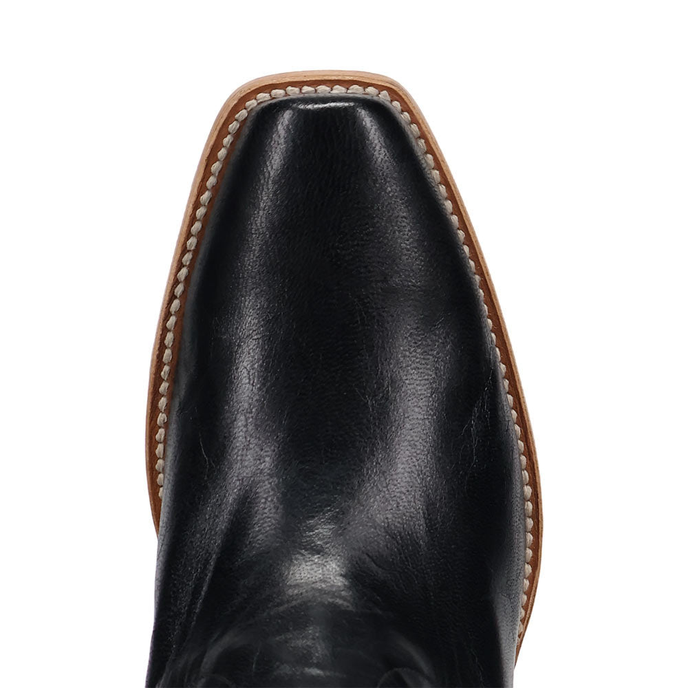 Dan Post Frenchie Men's Black Leather Western Boot - 13" Shaft, Square Toe