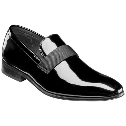Florsheim Men's Hi Shine Black Patent Leather Strap Loafer Tux