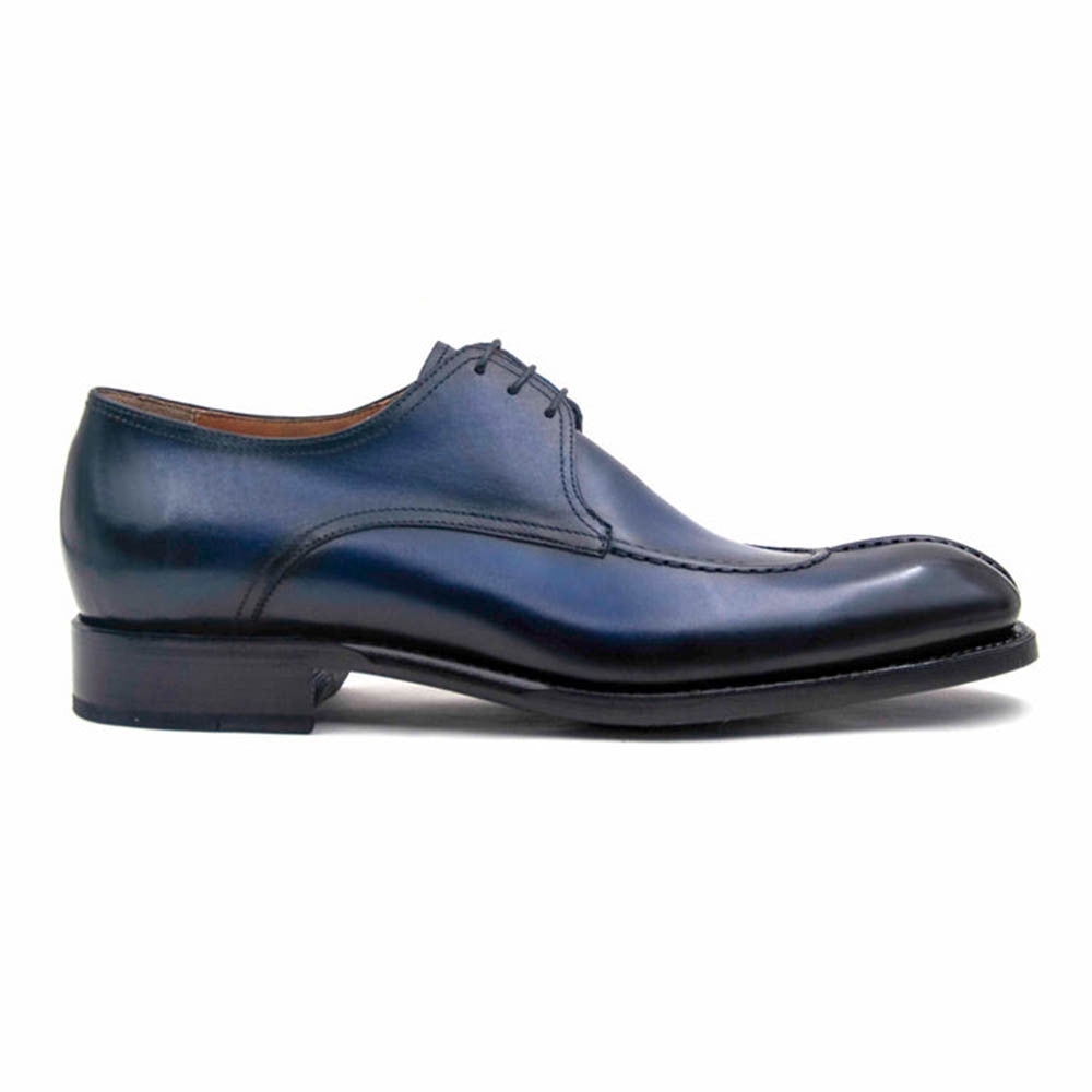 Ugo Vasare Jayden Navy Apron Split Toe Derby Shoes