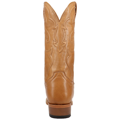 Dan Post Rio Grande Camel Leather Medium Round Toe Western Cowboy Boots