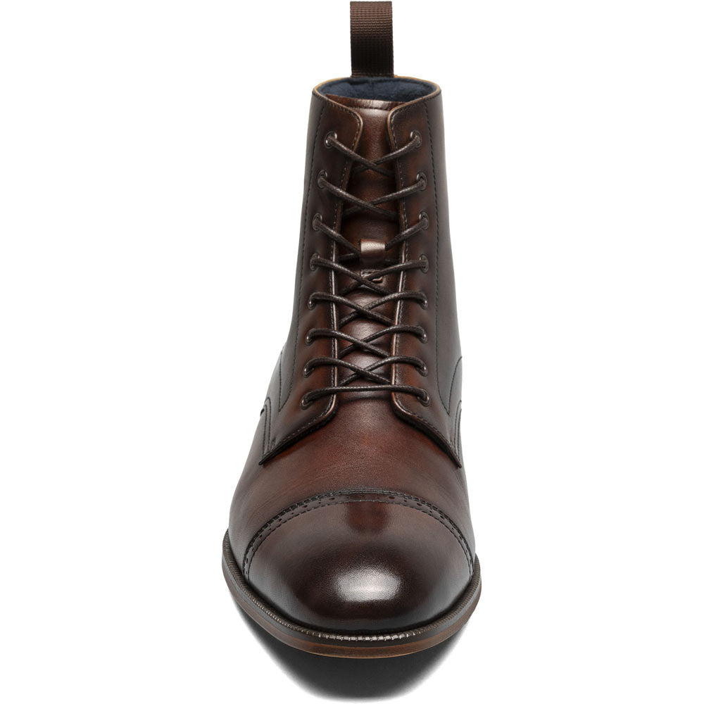 Stacy Adams Henry Cap Toe Lace Up Boot in Brown