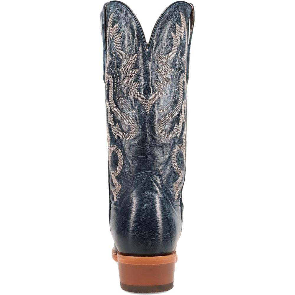 Dan Post Calvin Blue Leather Toe Shape 7 Western Cowboy Boots (USA Men Size)