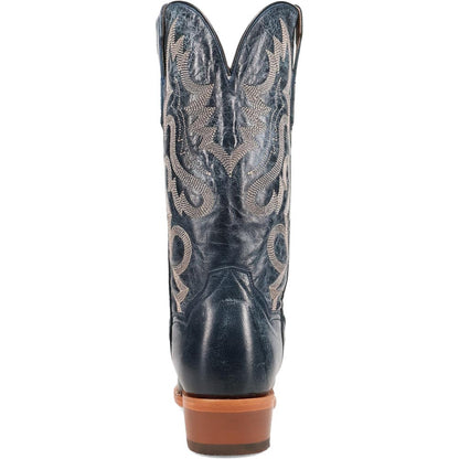 Dan Post Calvin Blue Leather Toe Shape 7 Western Cowboy Boots (USA Men Size)