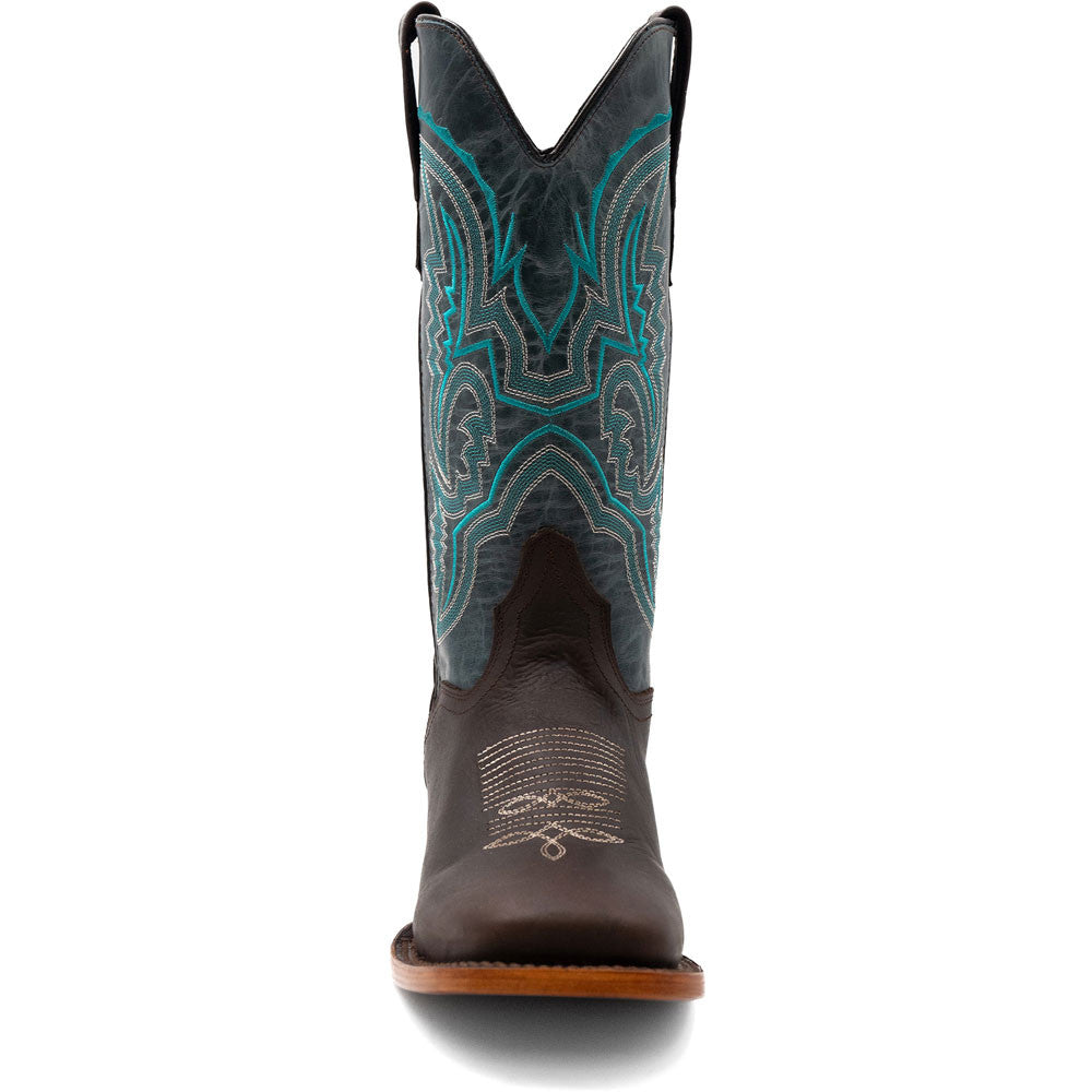 Ferrini Men’s Clint Chocolate Square Toe Leather Cowboy Boots
